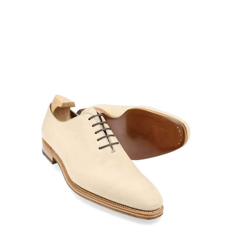 Plain Wholecut Solid Leather Oxford Shoes