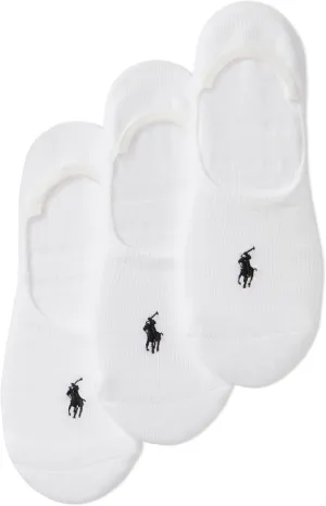 POLO RALPH LAUREN Women's Classic Sport Sneaker Liner Socks - 3 Pair Pack - Non-slip Gripper & Arch Support