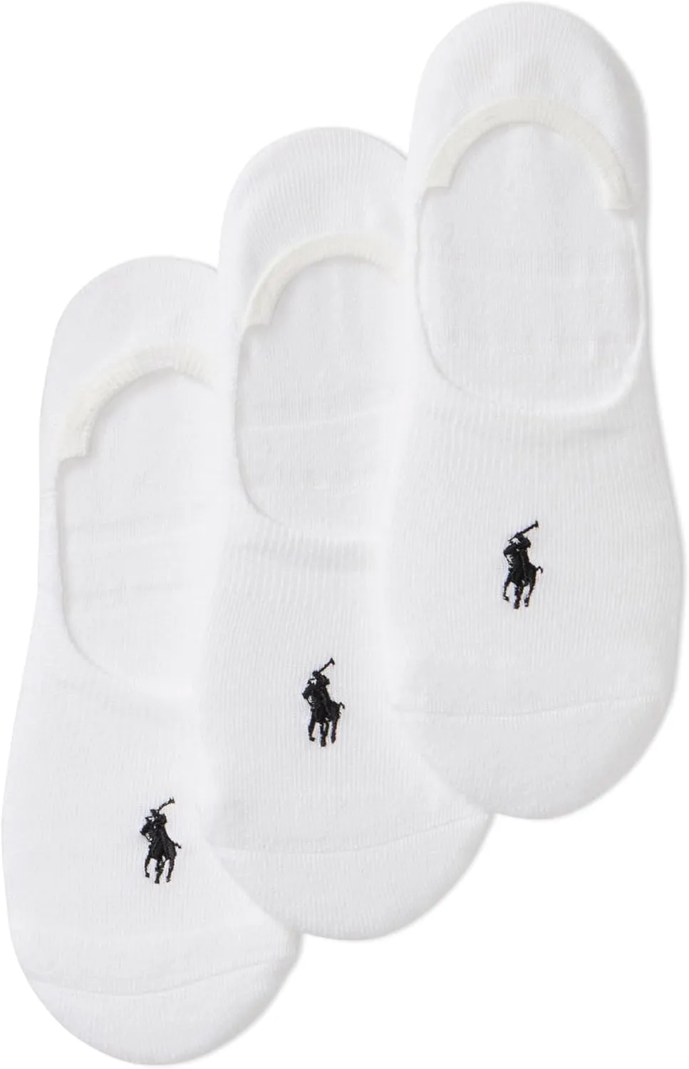 POLO RALPH LAUREN Women's Classic Sport Sneaker Liner Socks - 3 Pair Pack - Non-slip Gripper & Arch Support