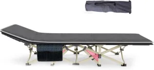 Portable Folding Adult Bed,Adult Folding Bed, Folding Camping Cot with Mattress for Adults, Sleeping Bed Cots, Portable Sleeping Cot Bed with Carry Bag for Tent, Office, Camping, Outdoor,