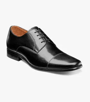 Postino Cap Toe Oxford-Black Smooth | Florsheim