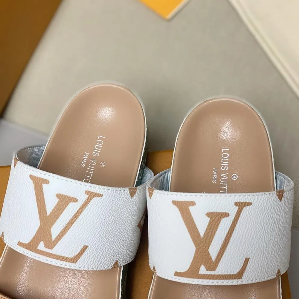 Powerful Vuitton Bom Slides Sandals Adjustable Mule dia Louis