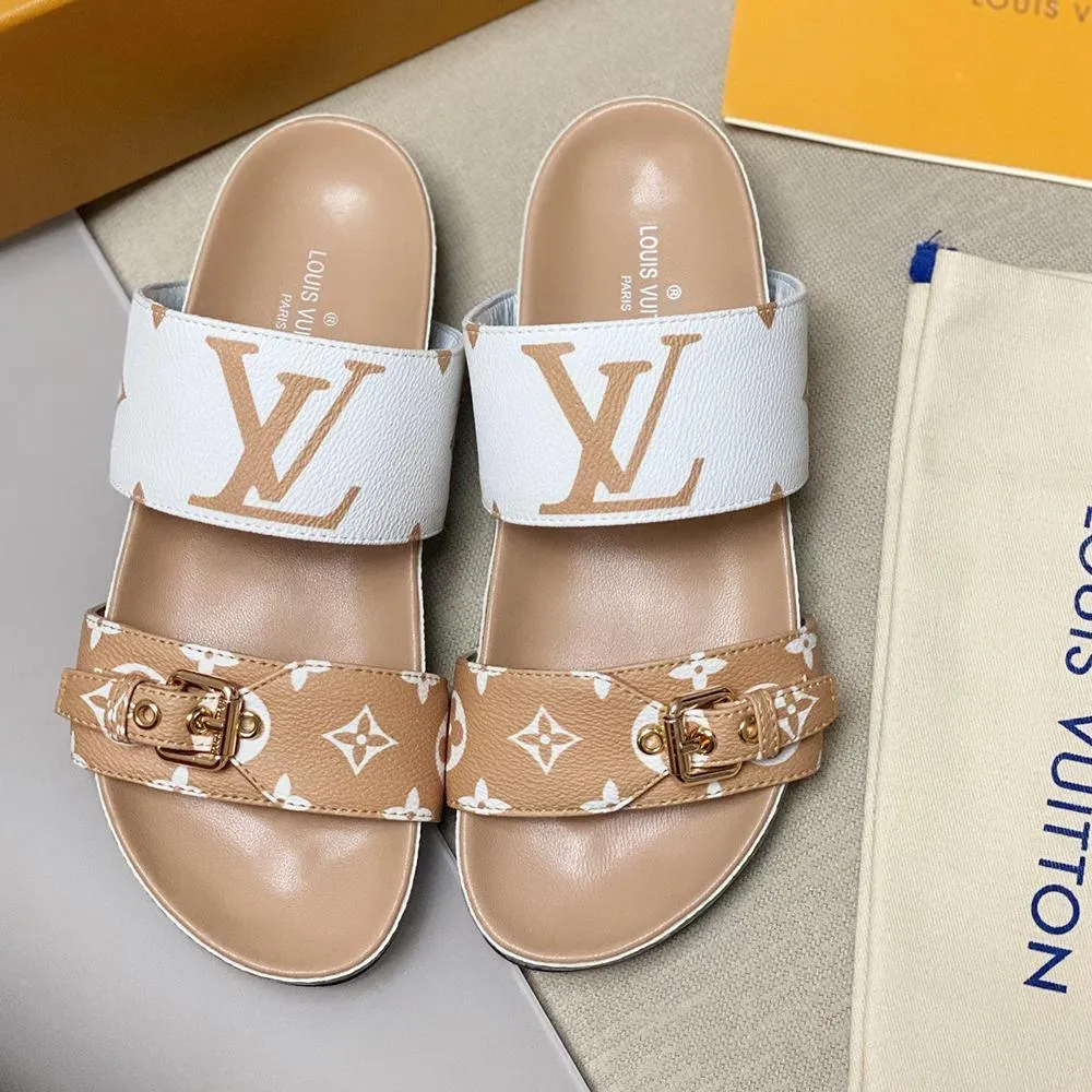 Powerful Vuitton Bom Slides Sandals Adjustable Mule dia Louis
