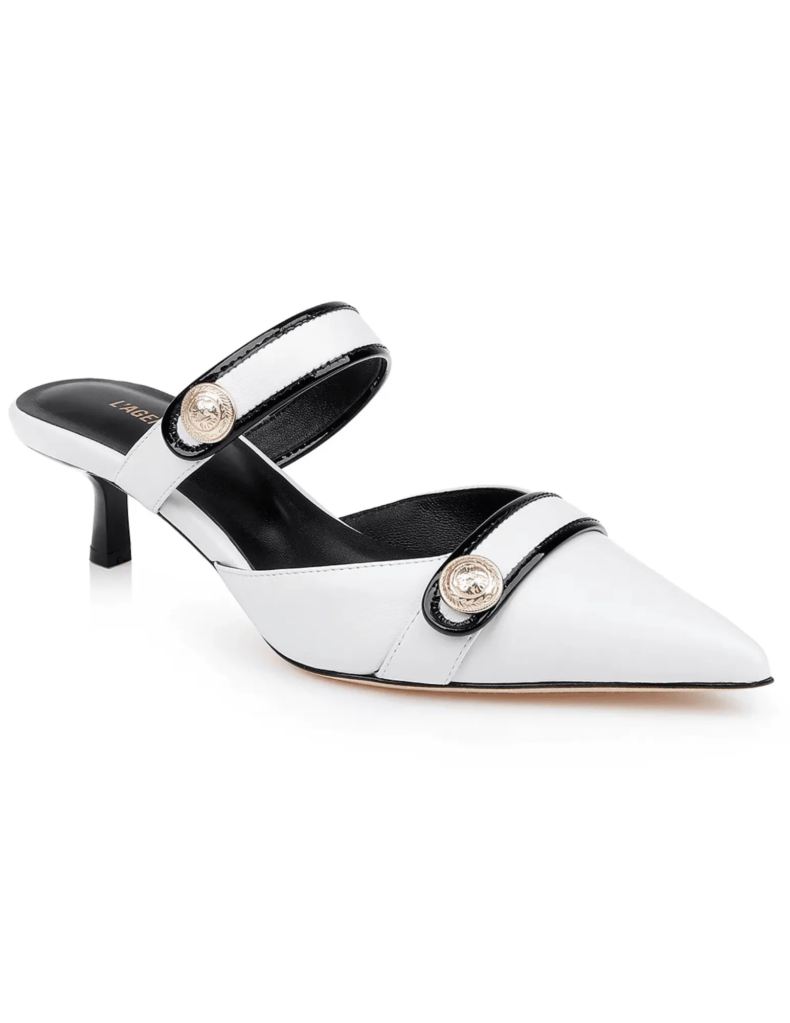 PRE-ORDER-L'Agence Gilliane Leather Mule Pump