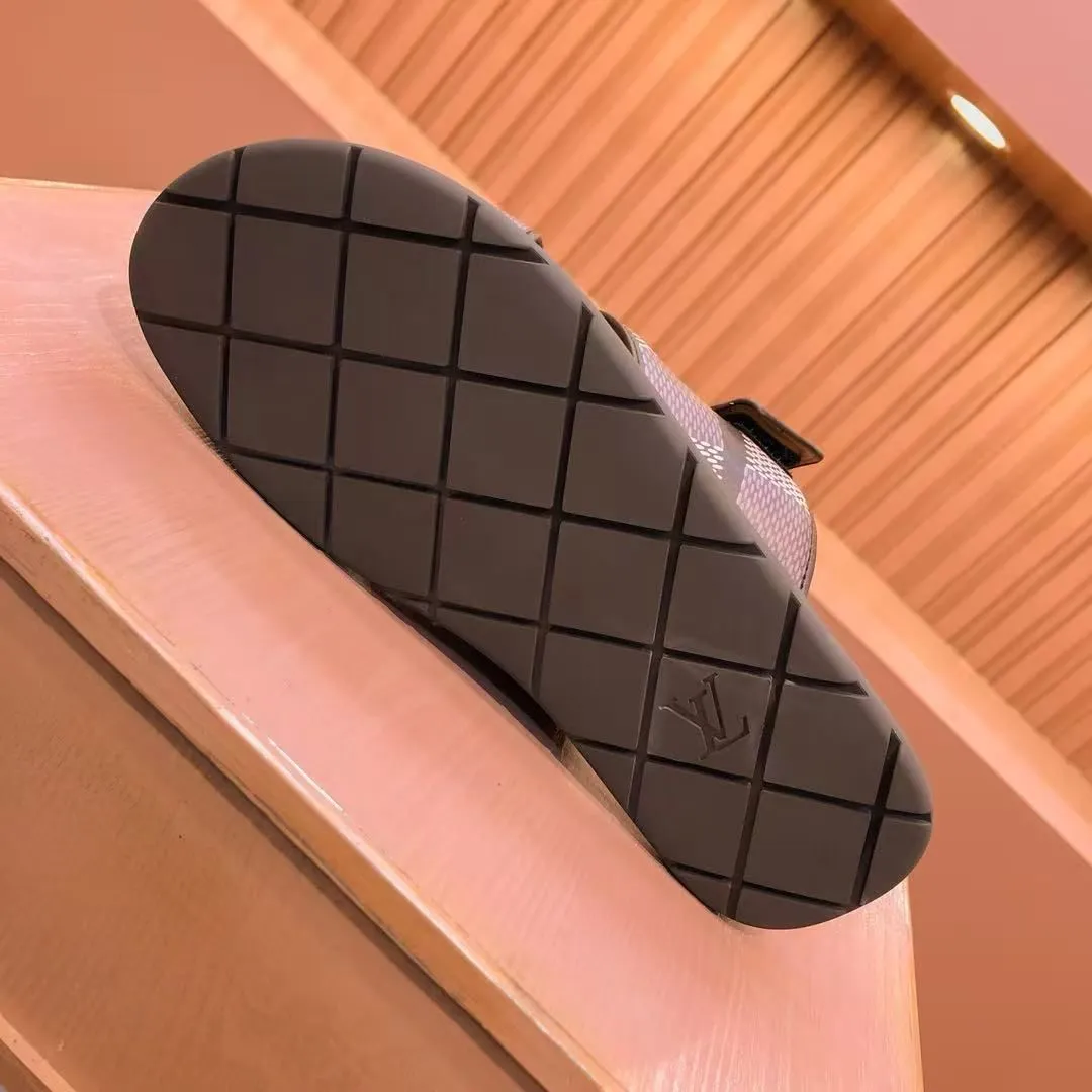 Premium Damier canvas Venice Mule Sandal