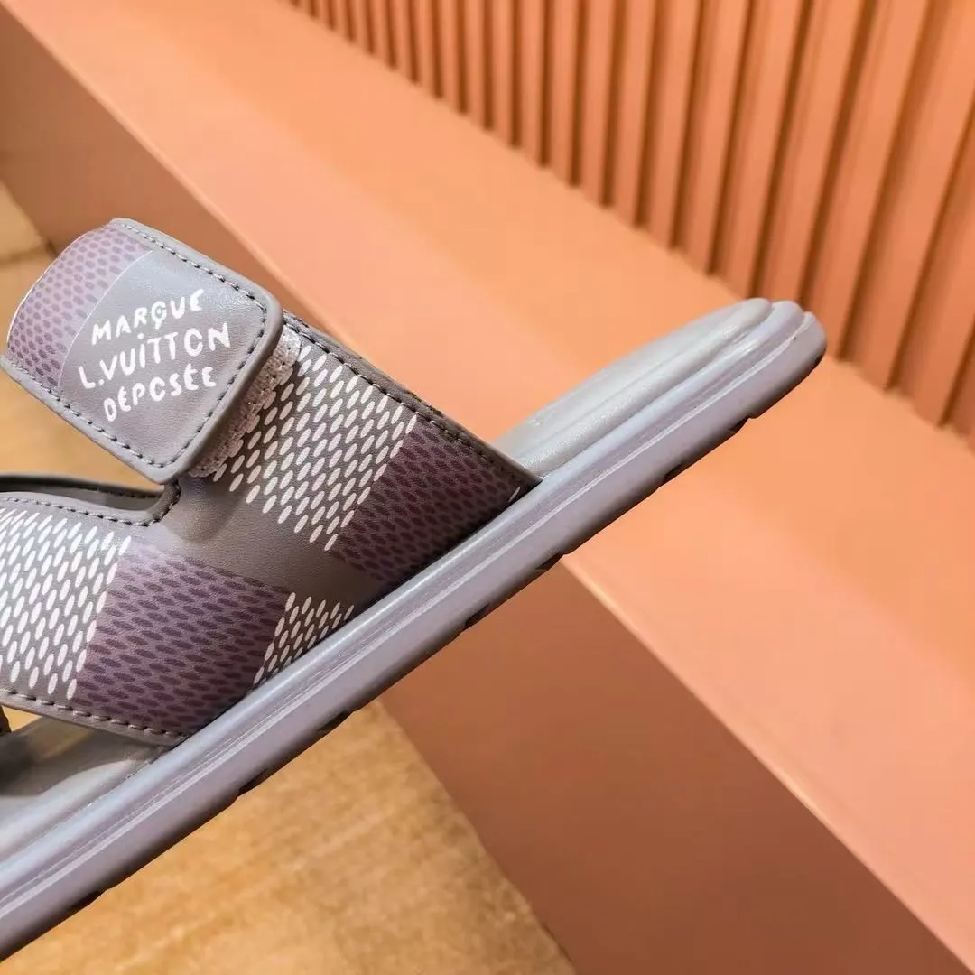 Premium Damier canvas Venice Mule Sandal