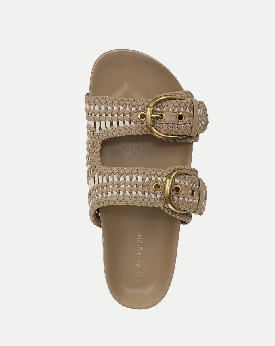Prue Woven-Leather Sandal