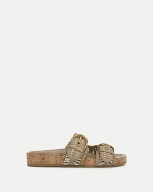 Prue Woven-Leather Sandal