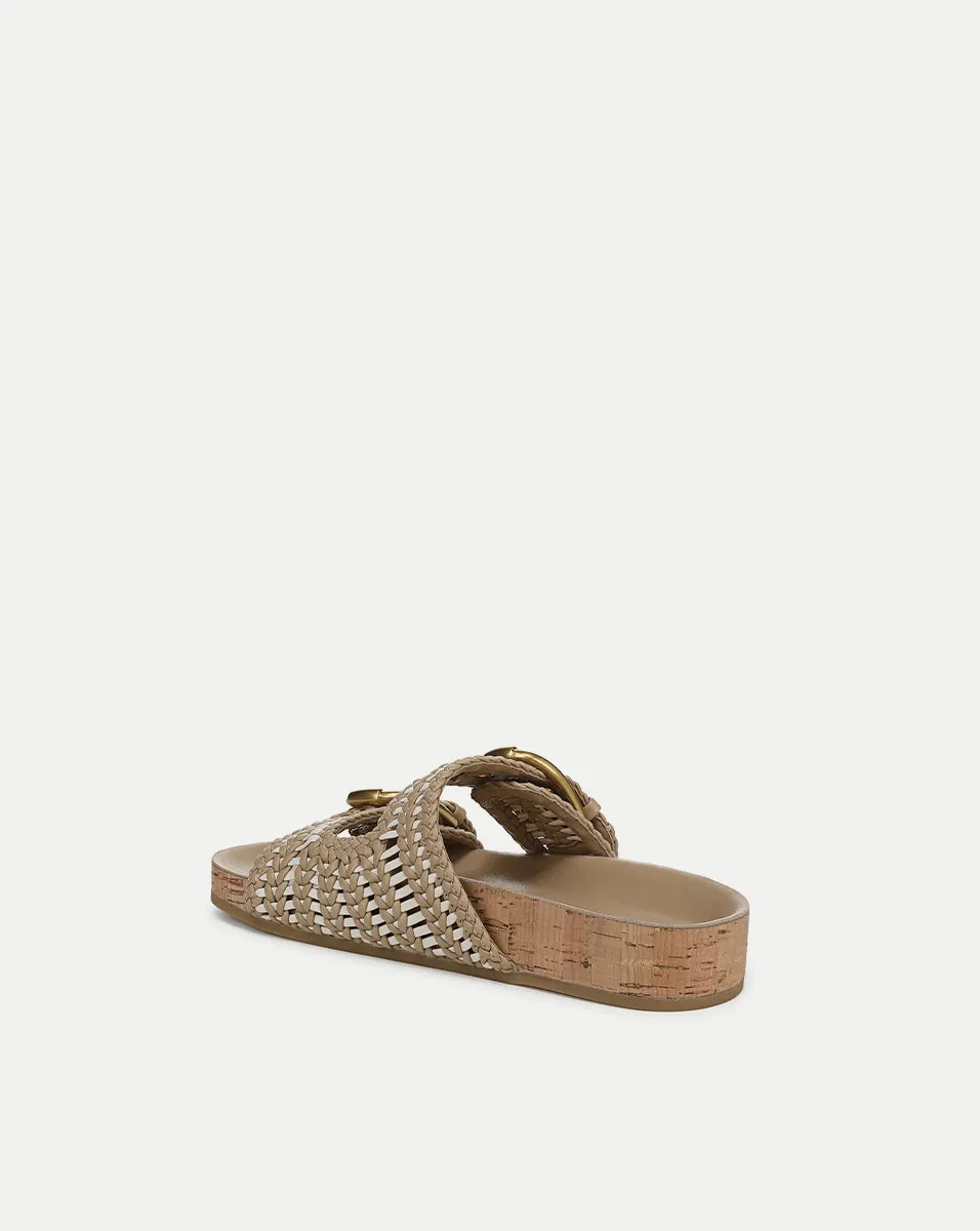 Prue Woven-Leather Sandal