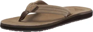 Quiksilver Men's Carver Suede Plus 3 Point Flip Flop Athletic Sandal