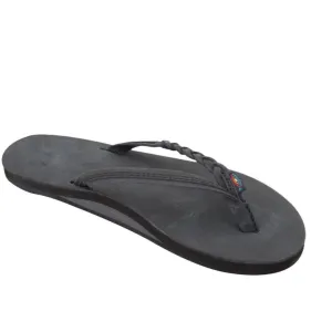 Rainbow Sandals Women's Flirty Black Women's Flip Flop