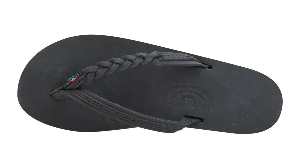 Rainbow Sandals Women's Flirty Black Women's Flip Flop