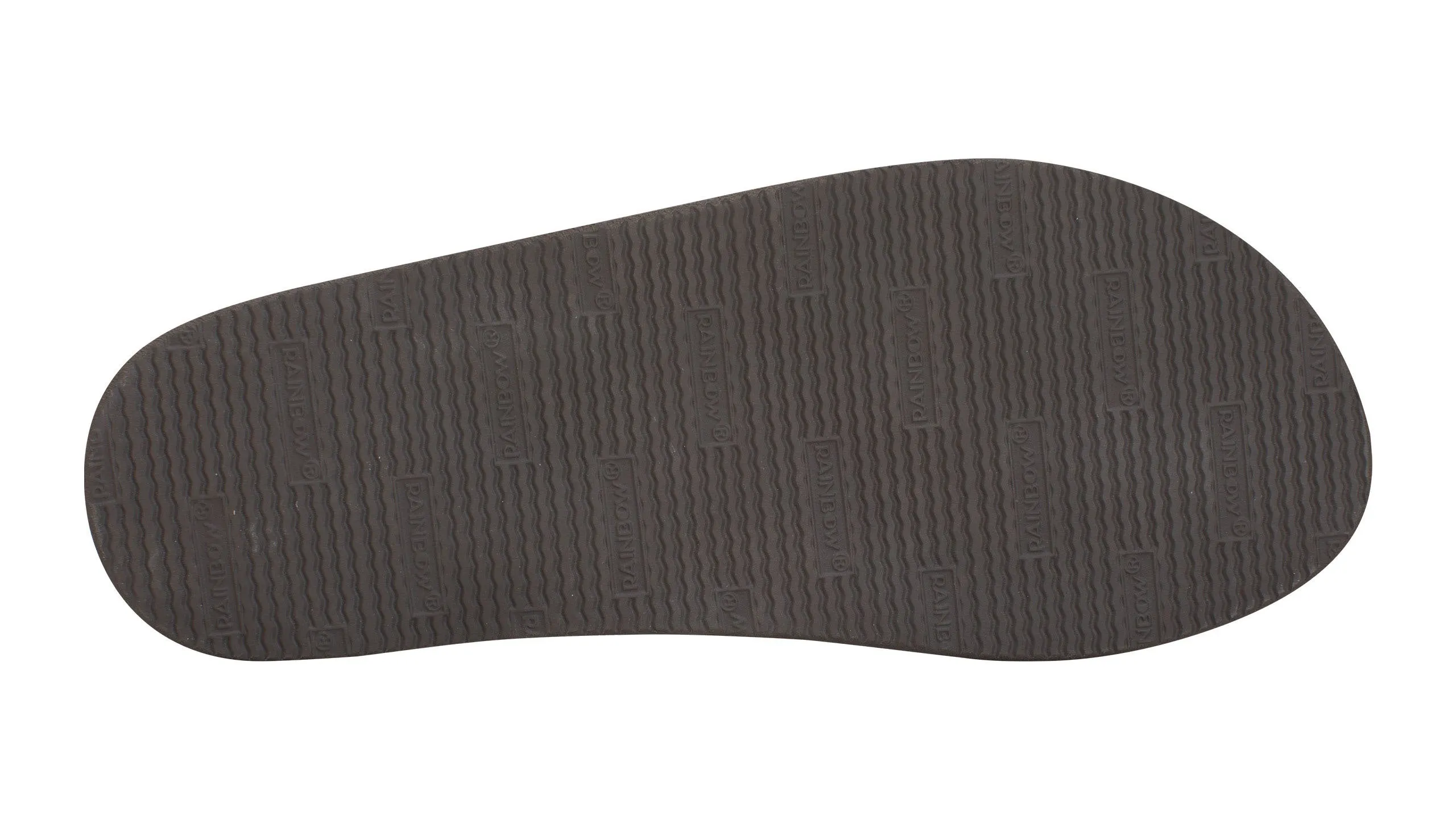 Rainbow Single Layer Leather Sandal-Dark Brown