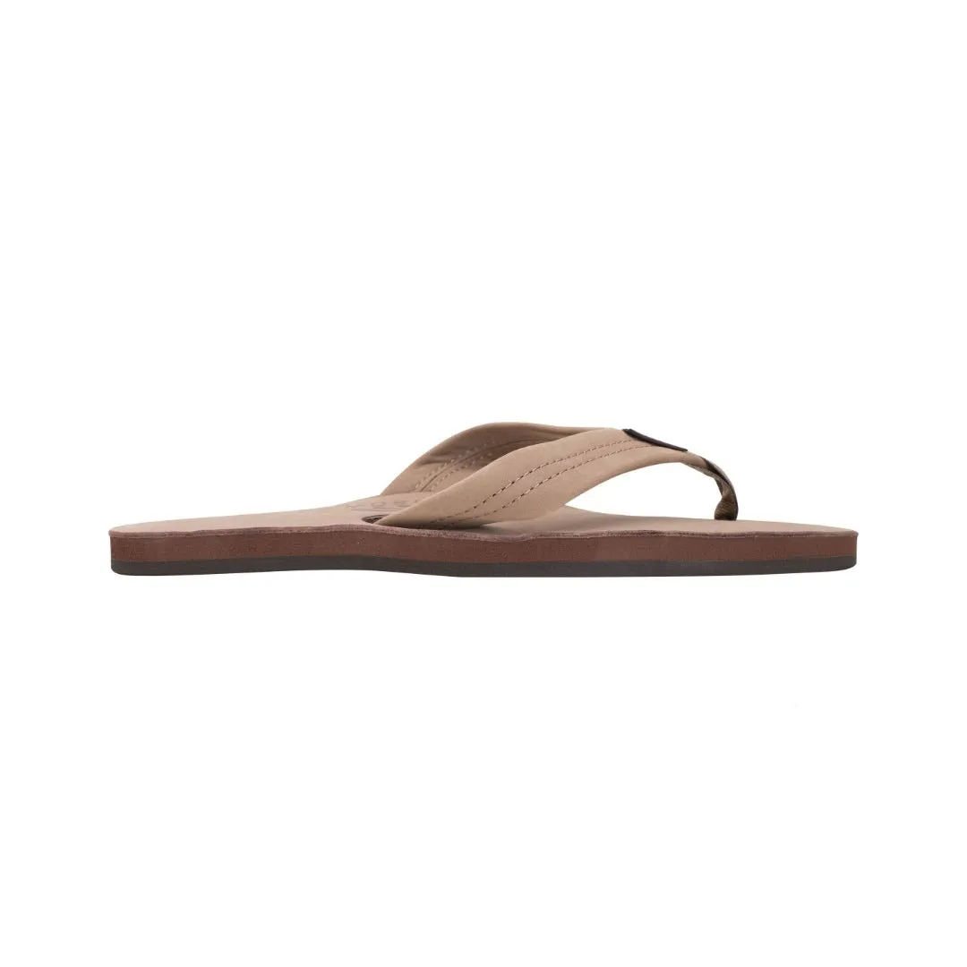 Rainbow Women's Sandal DARK BROWN Wide Strape Single Layer 301 ALTSN