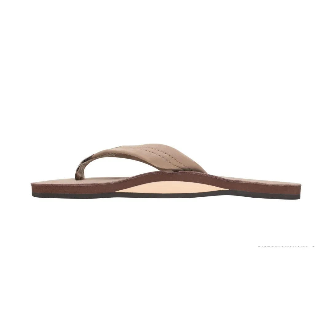 Rainbow Women's Sandal DARK BROWN Wide Strape Single Layer 301 ALTSN
