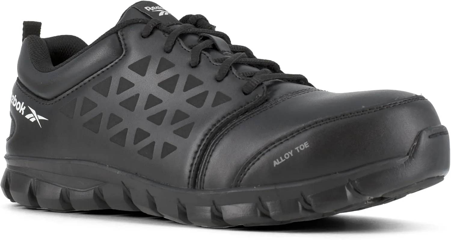 Reebok Work Women's Sublite Cushion Electic Hazard Alloy Toe at Black - 8 Wide