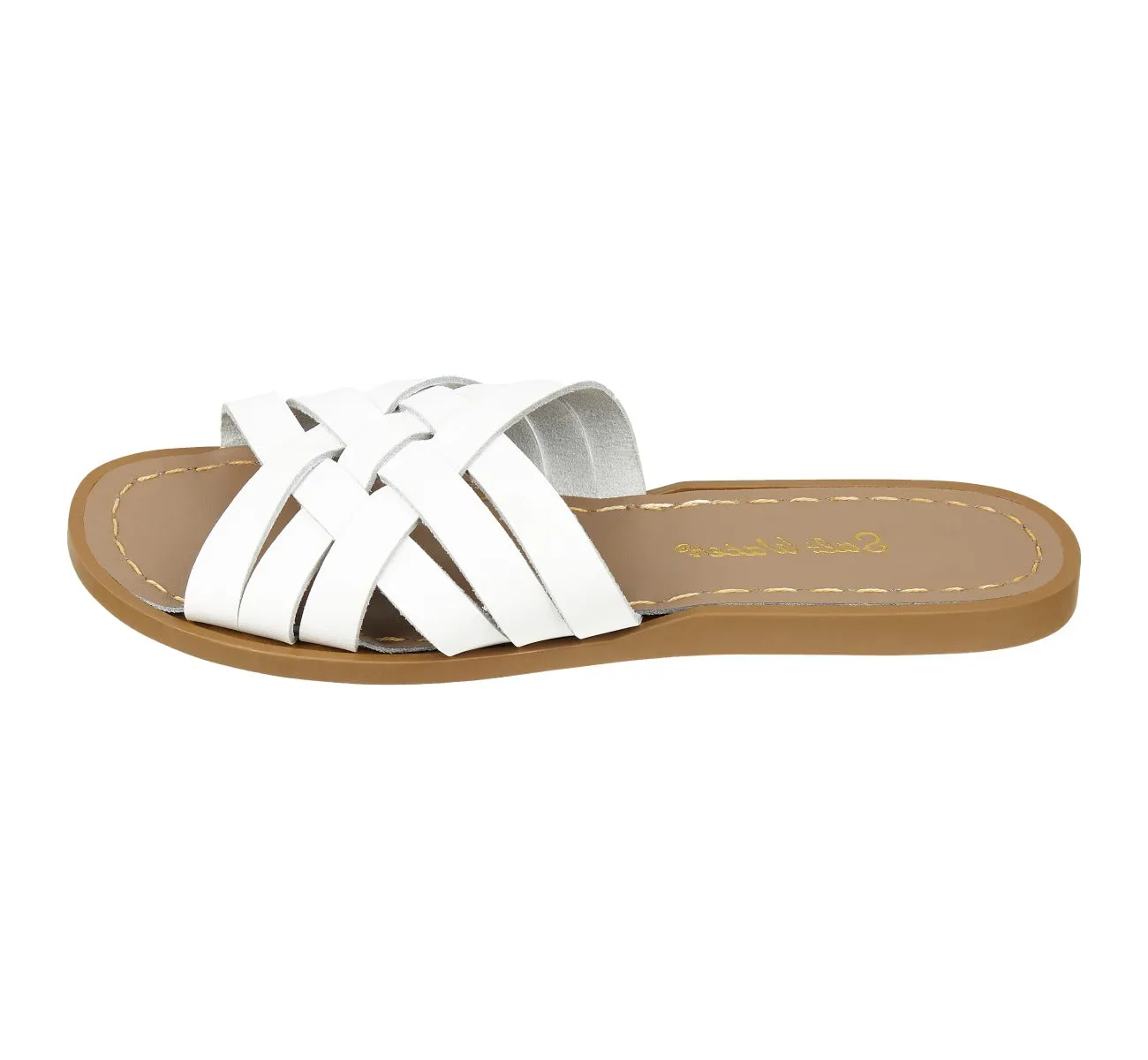 Retro Slide White Womens Sandal
