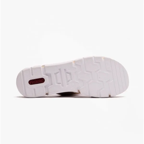 Rieker V2392-62 Womens Mules Beige