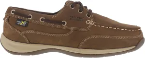 Rockport Works Men's Sailing Club Steel Toe Oxford Met Guard Brown - 6 Wide