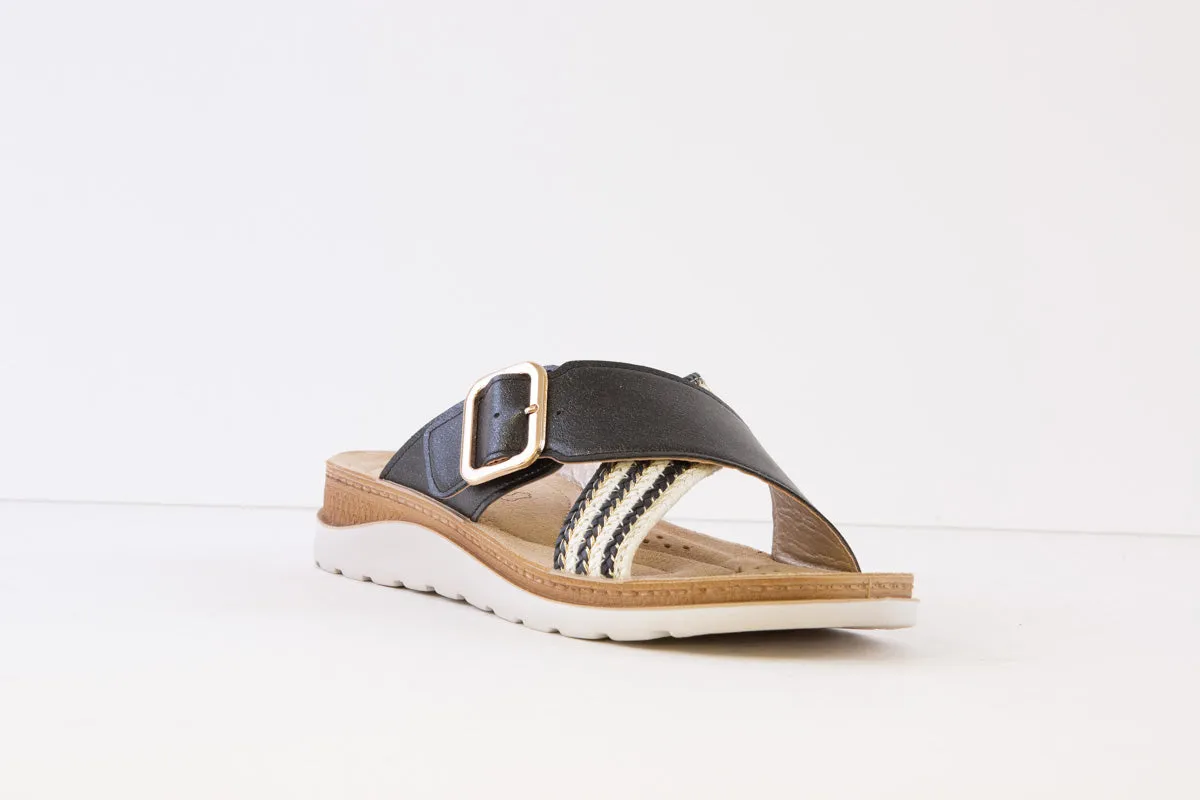 ROHDE - 1300 90 FLAT MULE - BLACK MULTI