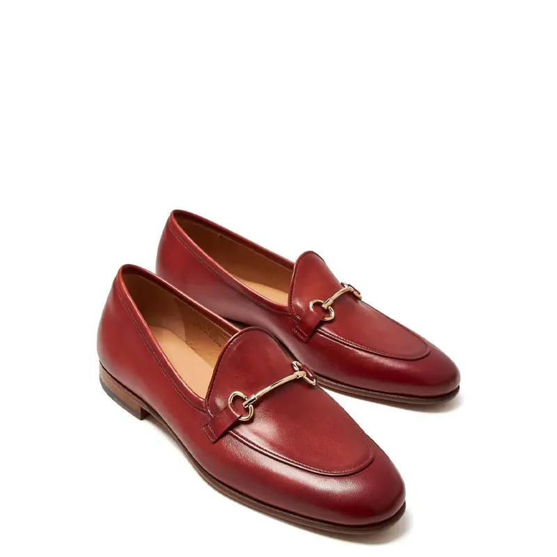 Scarlet Buckle Leather Loafer