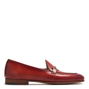 Scarlet Buckle Leather Loafer