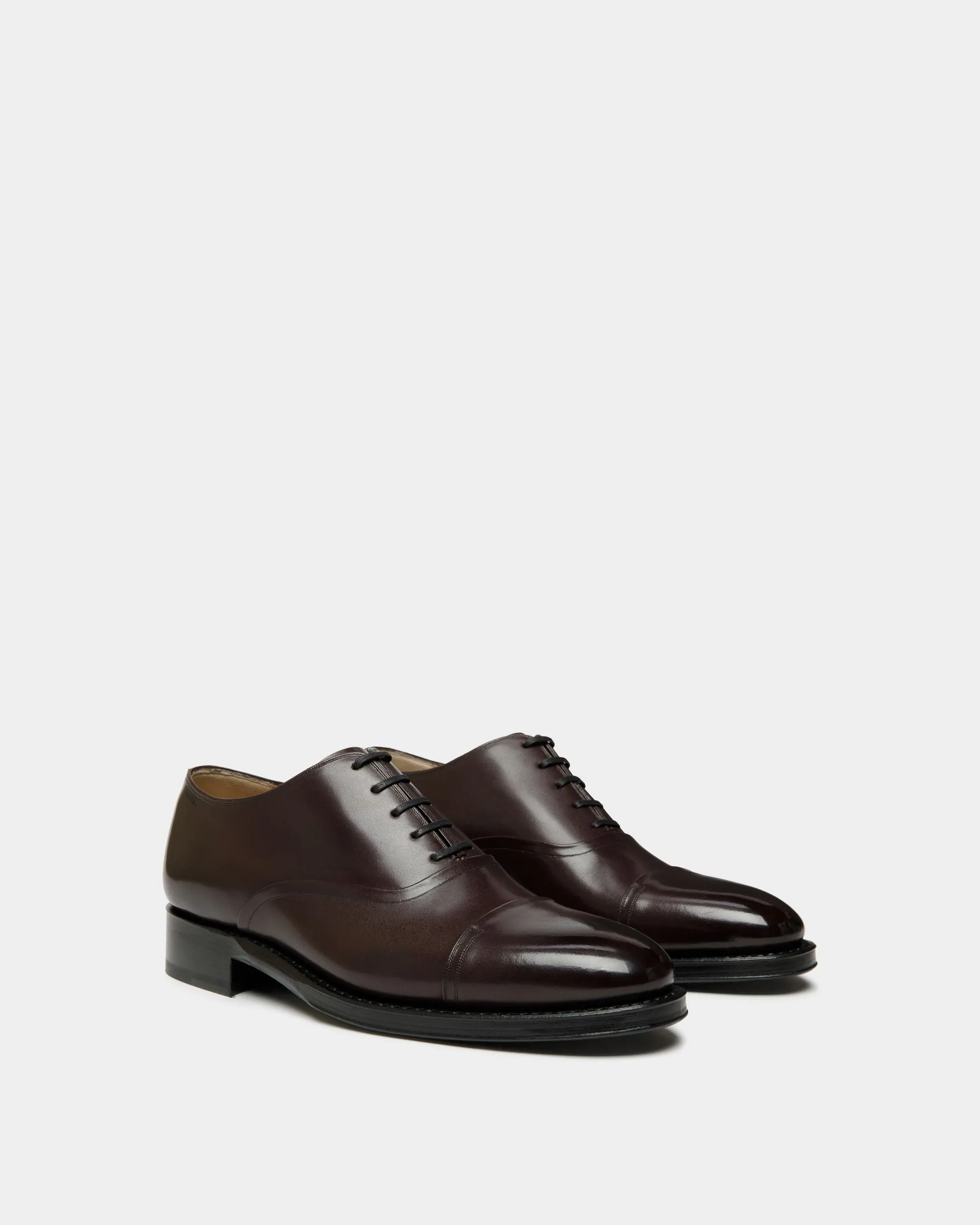 Scribe Un Oxford in Deep Burgundy Leather