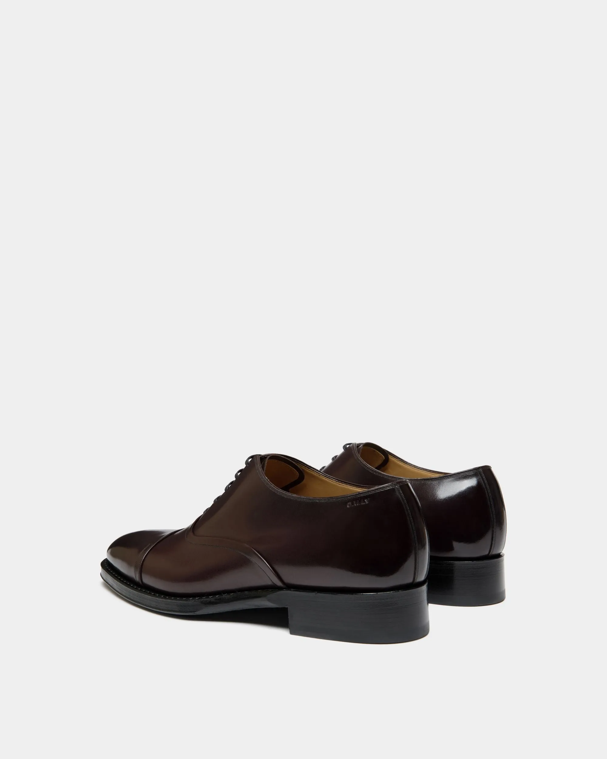 Scribe Un Oxford in Deep Burgundy Leather