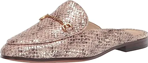 Sesame Edelman Elegant Linnie Chain Slip Almond Flat On Sam Outstanding Mules Embellished Toe