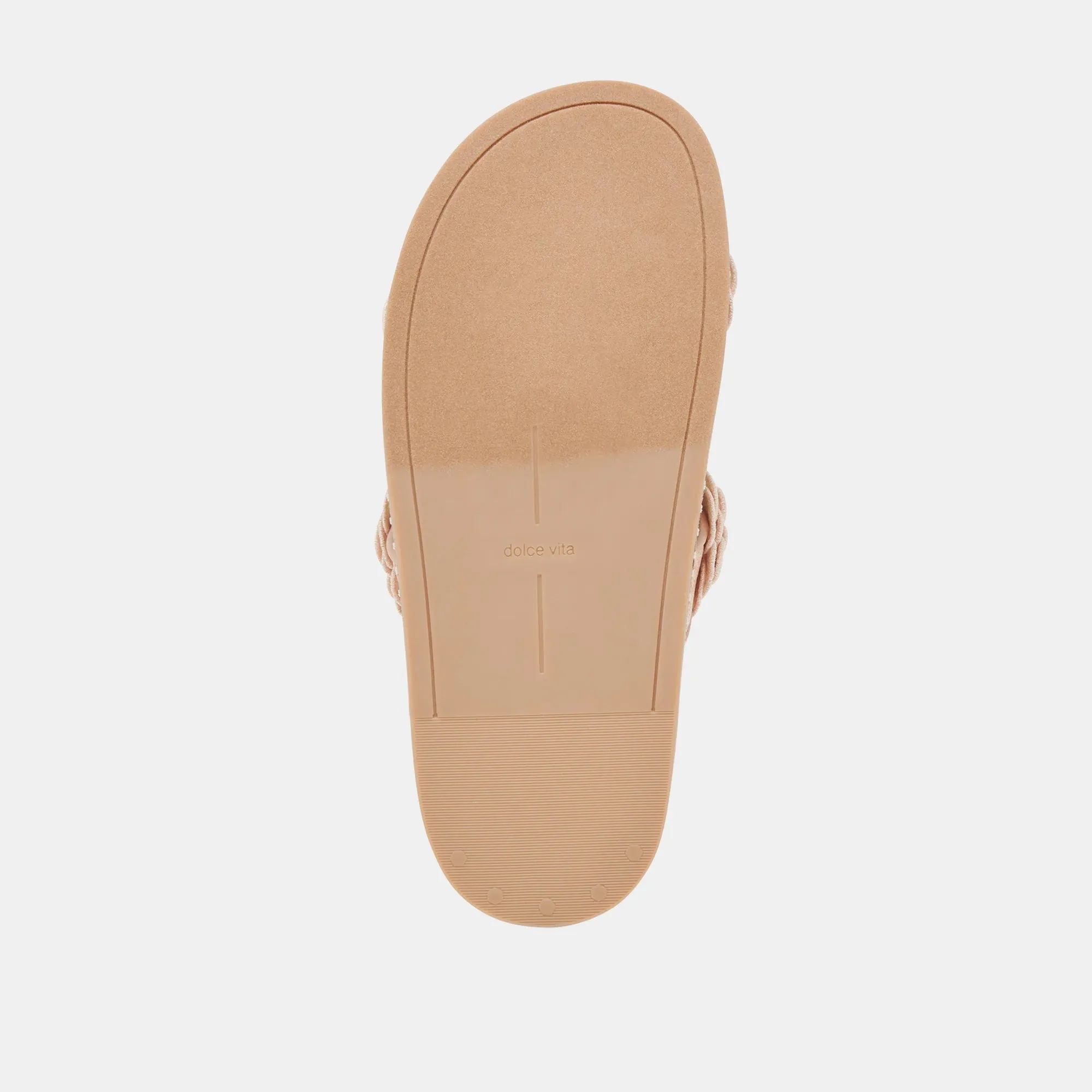 Sherla Sandal in Praline Raffia