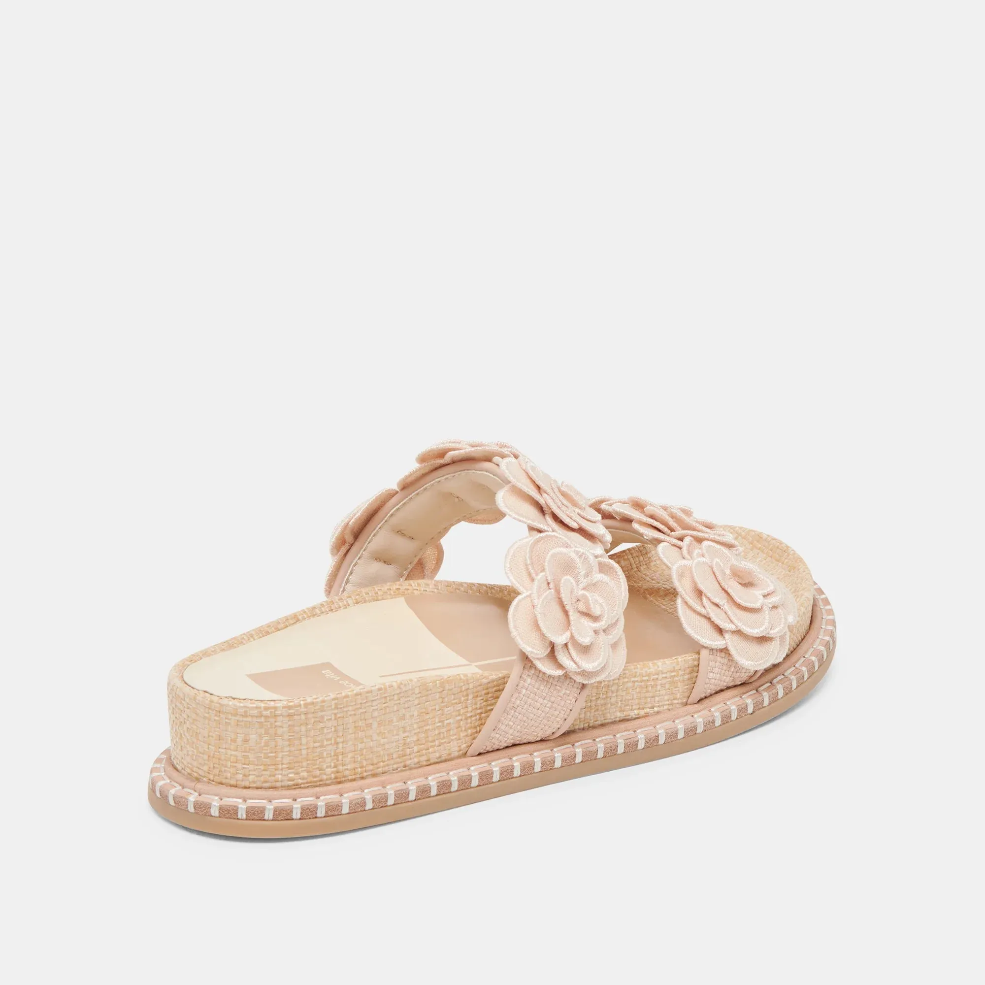 Sherla Sandal in Praline Raffia