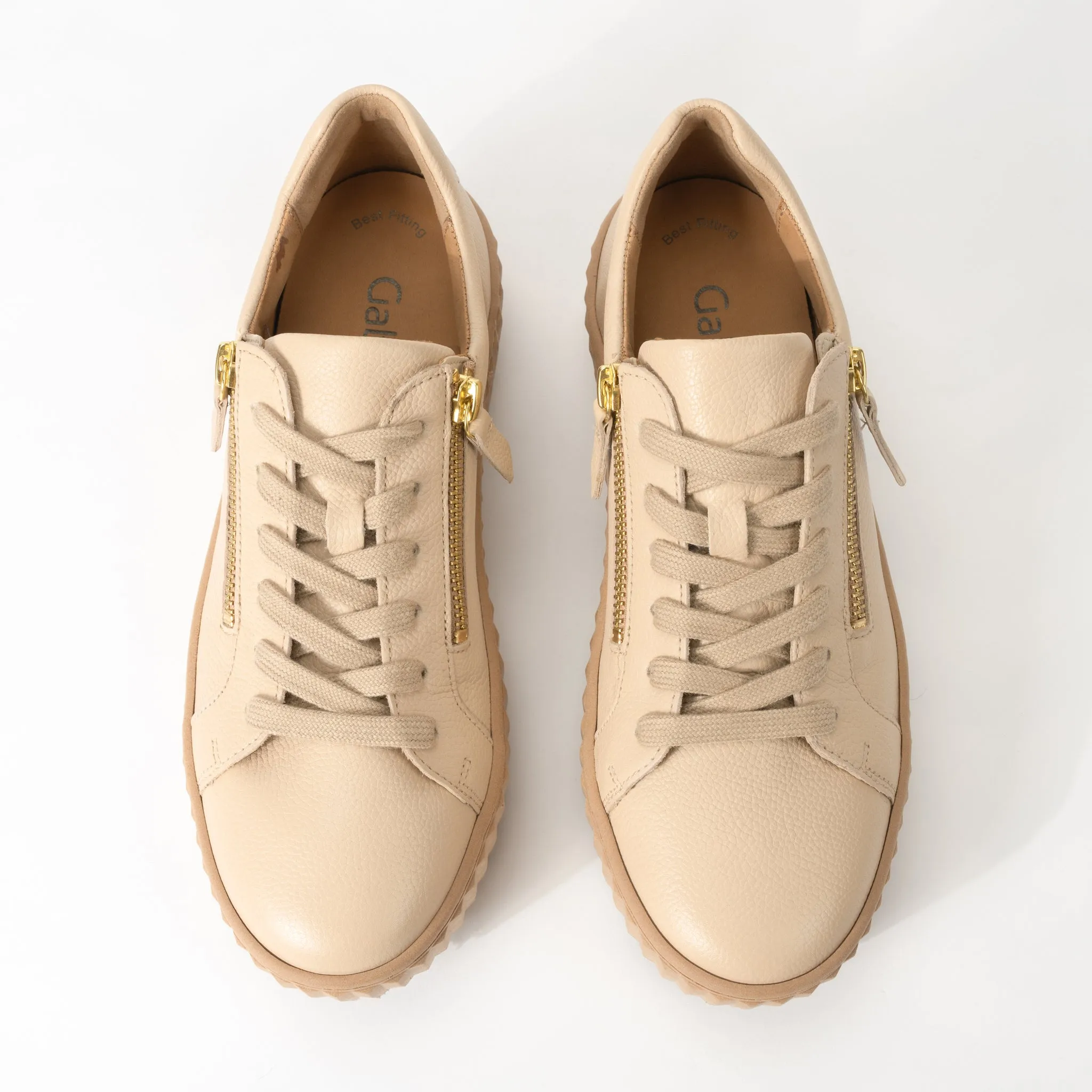 SIDE ZIP - SAND - LEATHER