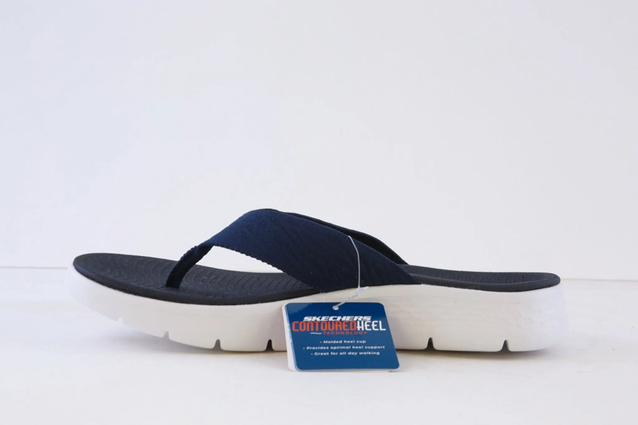 SKECHERS - 141404 GO WALK FLEX SLENDOR TOE-POST MULE - NAVY