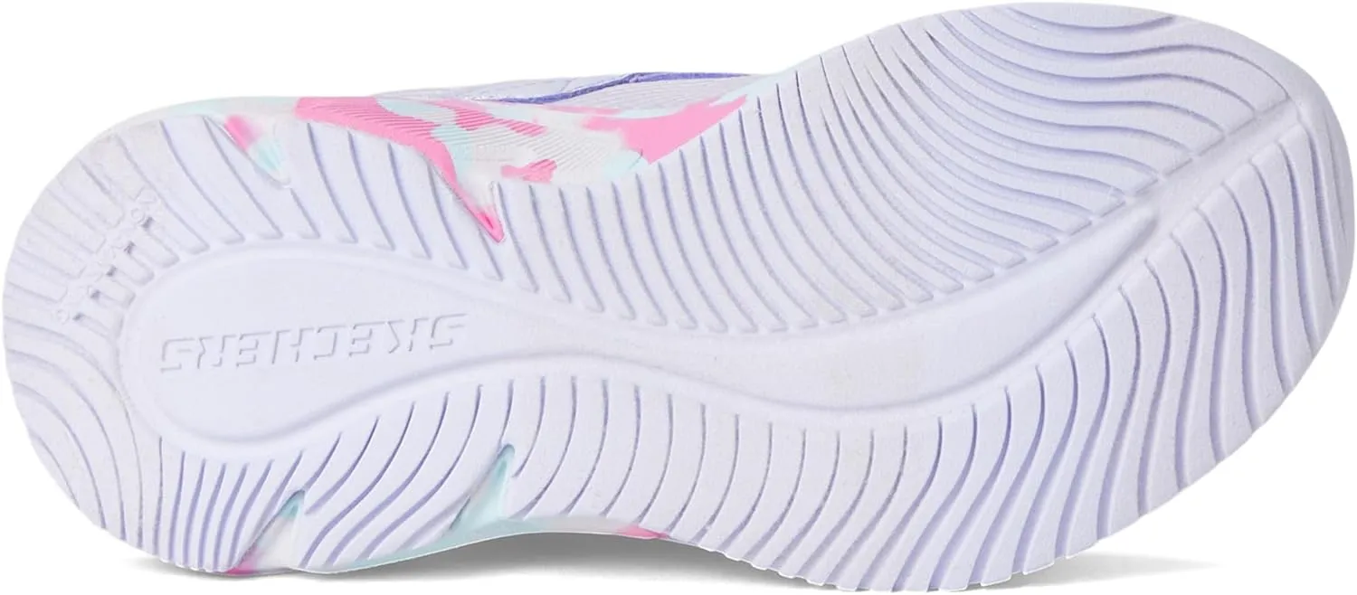 SKECHERS Girl's Elite Sport Tempo-Speed Seeker Sneaker