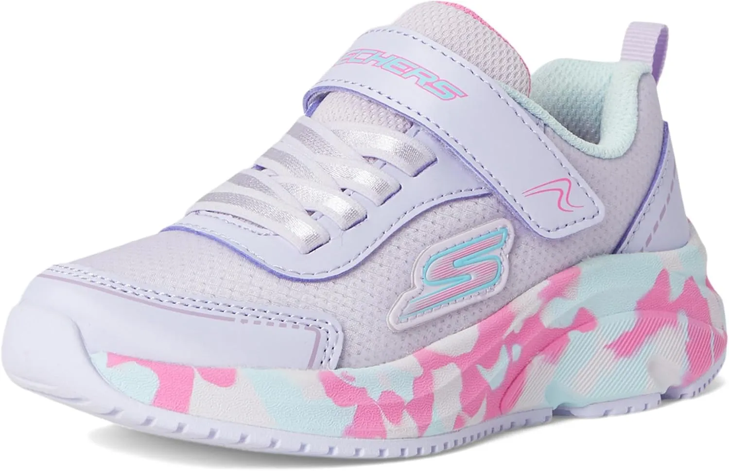 SKECHERS Girl's Elite Sport Tempo-Speed Seeker Sneaker