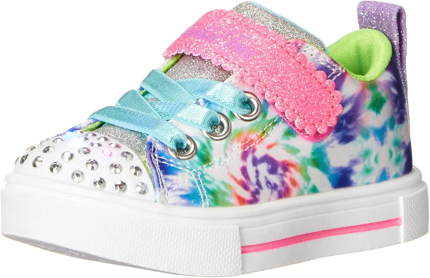 Skechers Kid's Toes Twinkle Sparks-Stormy Bright Sneaker