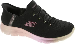 Skechers Sport Women's Women's Hands Free Slip-INS Summits Sneaker, BKMT=Black/Multi, 7.5