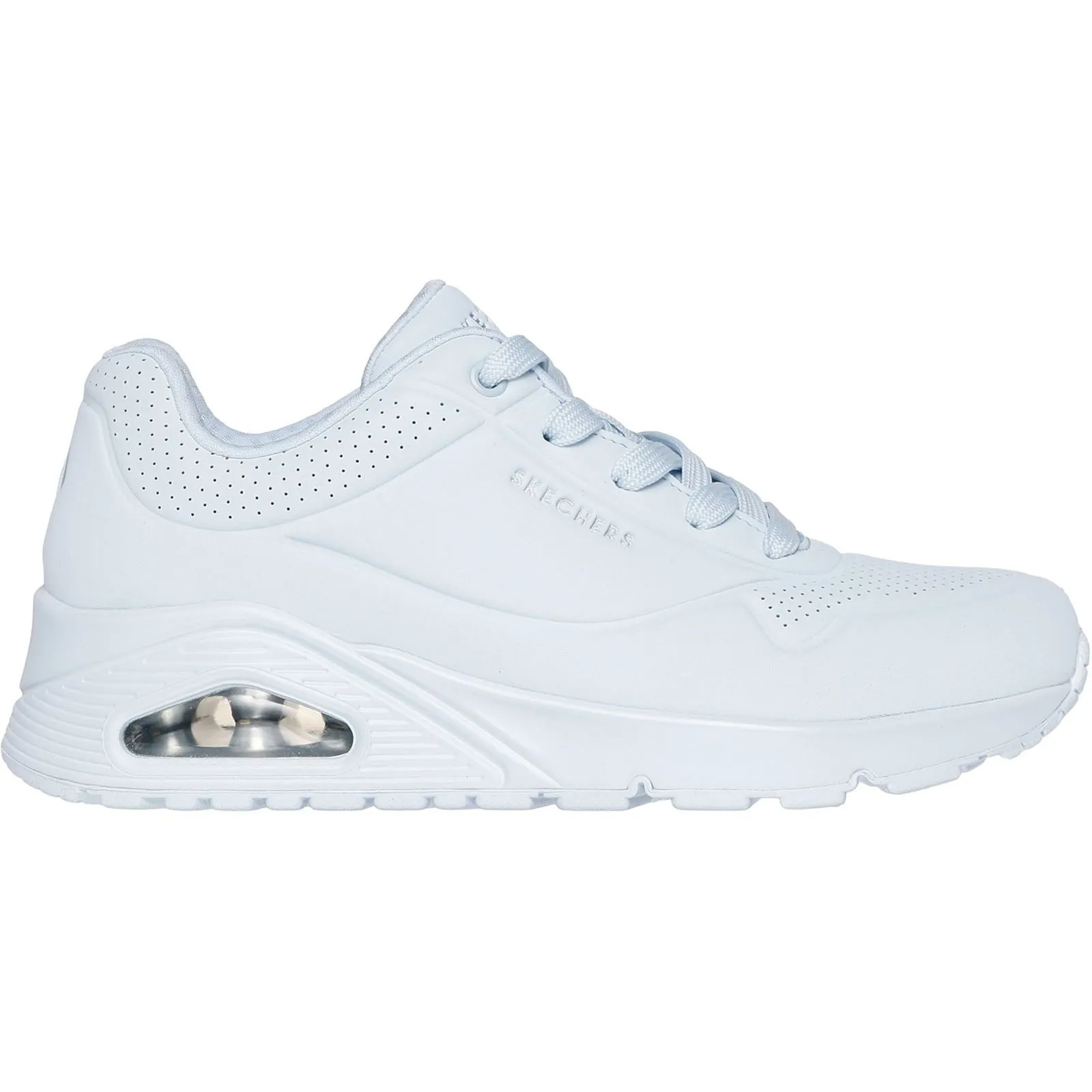Skechers Uno Stand On Air Polyurethane Women's Light Denim Trainers