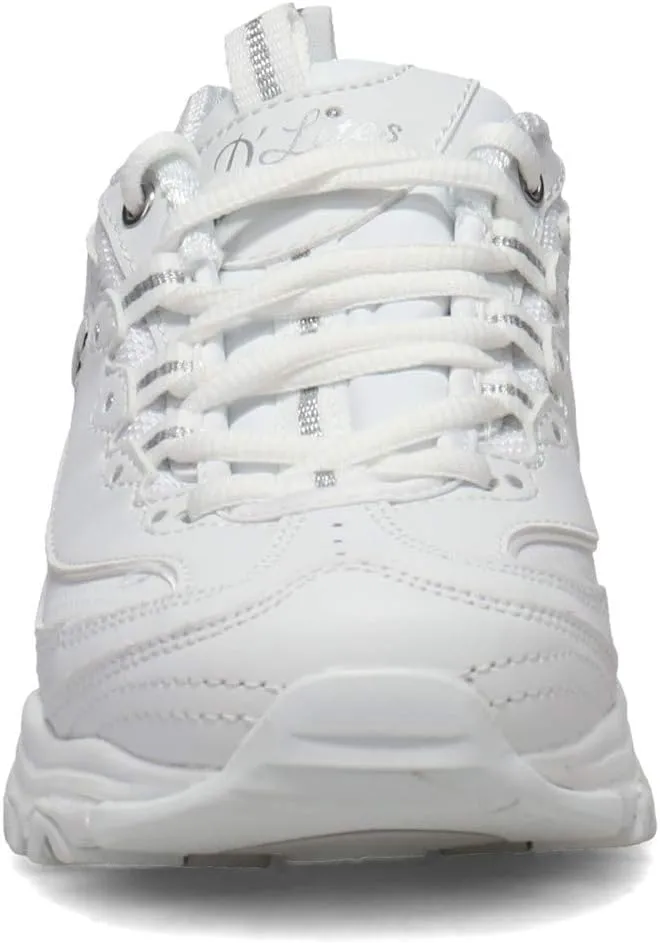 Skechers Women's D'Lites Fresh Start Memory Foam Lace-up Sneaker Fashion