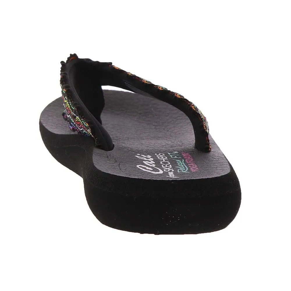 Skechers Women's, Relaxed Fit: Asana - Summer Is Here Sandal 8 Black Multi
