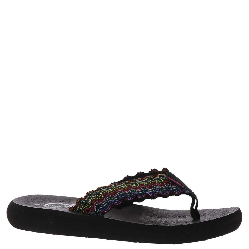Skechers Women's, Relaxed Fit: Asana - Summer Is Here Sandal 8 Black Multi