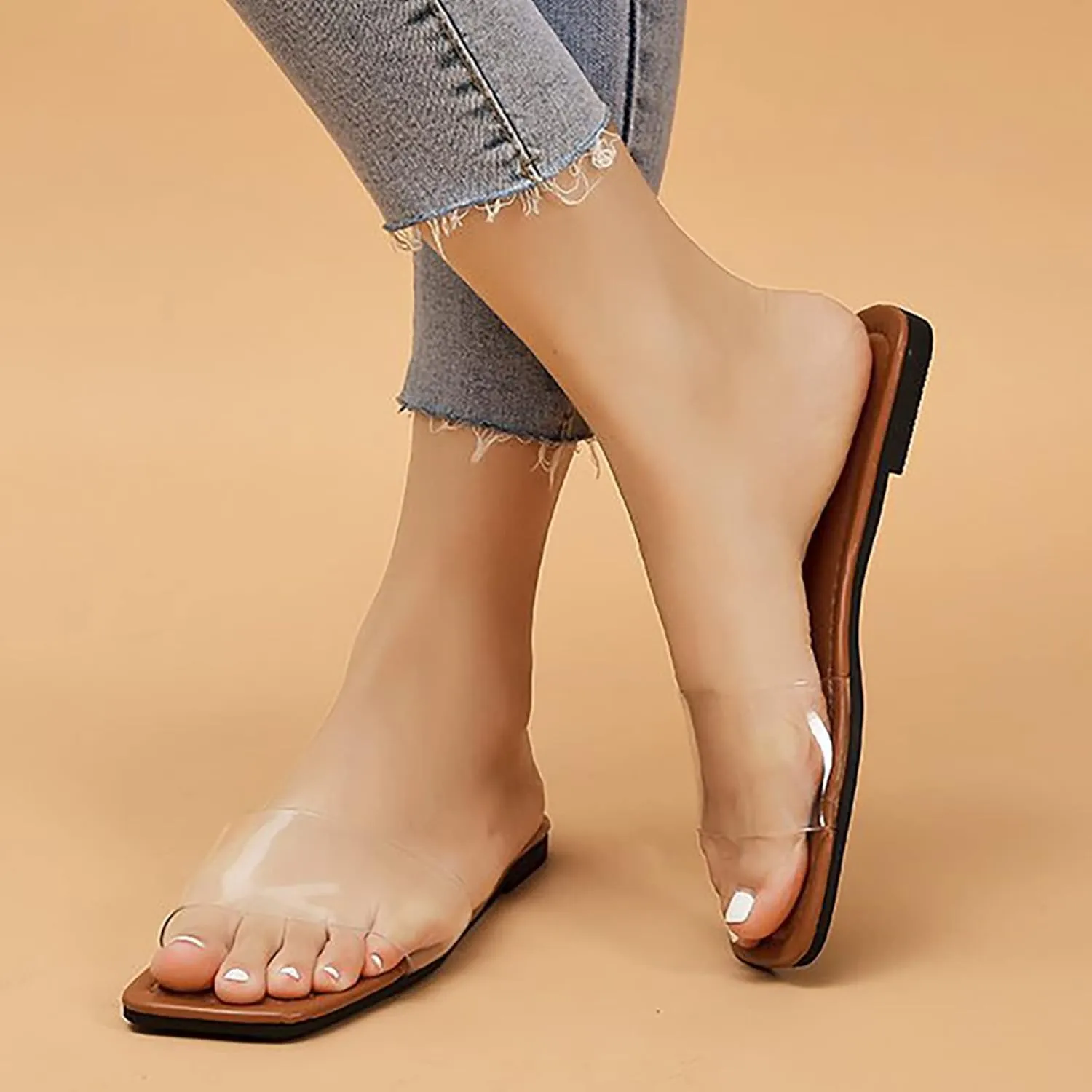 Slides Sandals Women Footwear Women Slippers Summer New Pattern Fashion Simple Versatile Flat Bottom Non Slip Comfort