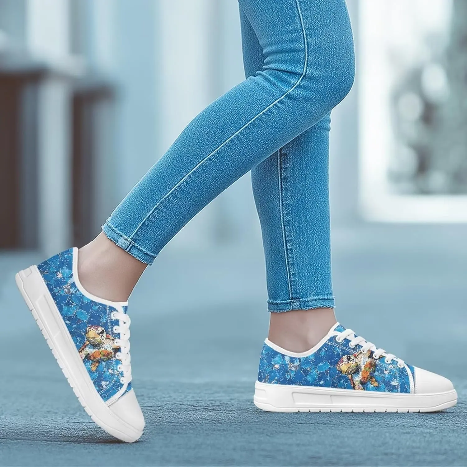 Sneakers for Women Shoes Footwear Memory Foam Insole Lightweight and Non-Slip Sole Lace Up Fashion Sneaker