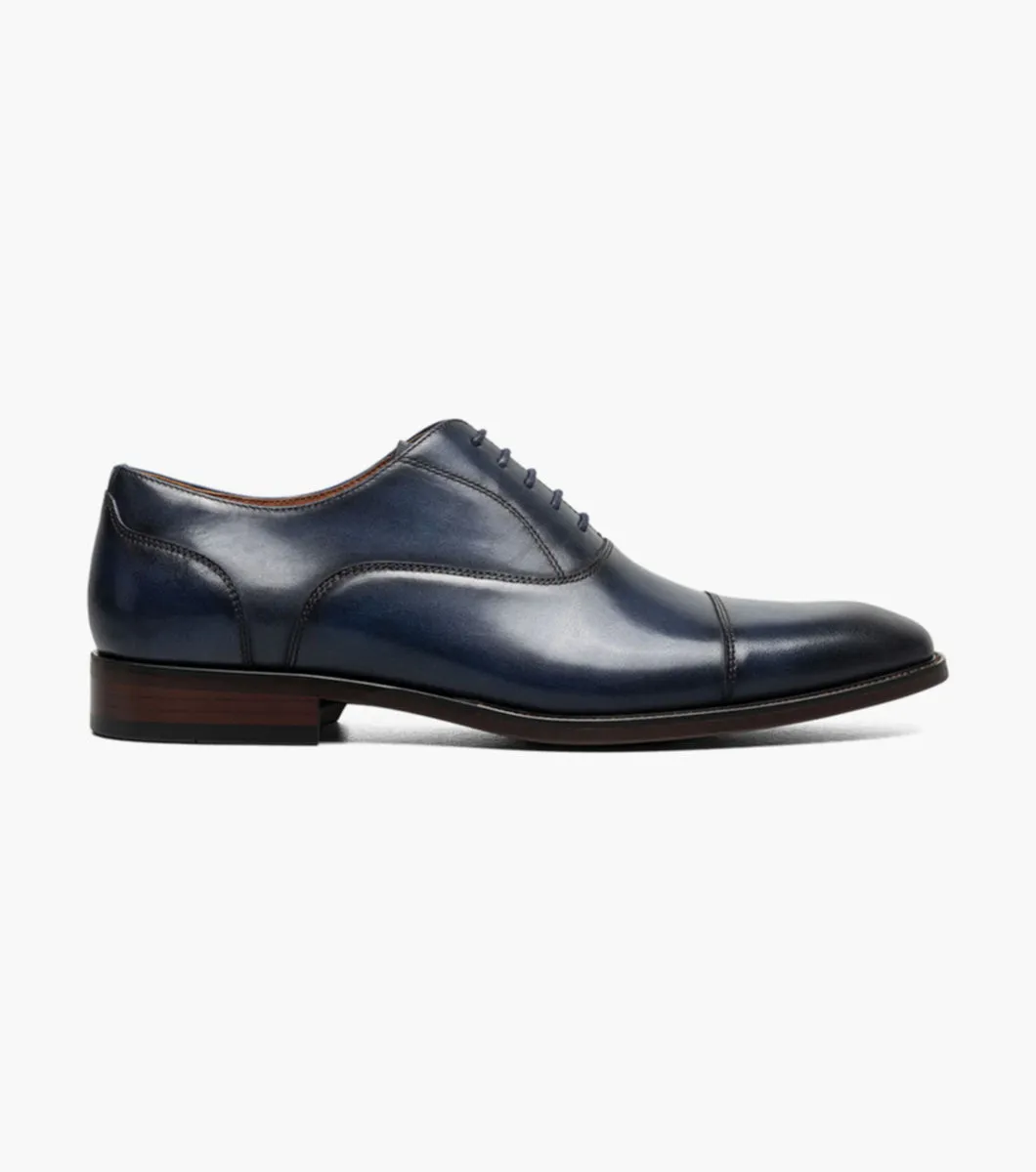Sorrento Lux Cap Toe Bal Oxford-Navy | Florsheim