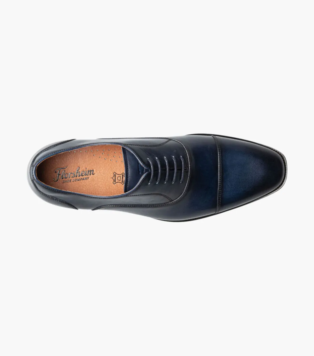 Sorrento Lux Cap Toe Bal Oxford-Navy | Florsheim