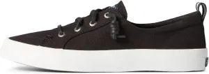 Sperry Women's Crest Vibe Sneaker, Black, 7.5