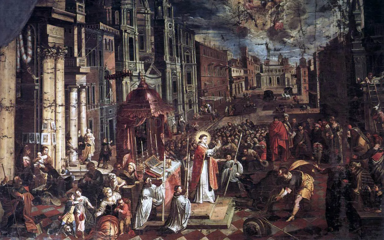 St Anthony of Padua: The Miracle of the Mule by The Younger Joseph Heintz - Art Print