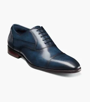 Stacy Adams Kalum 25568-410 Cap Toe Oxford Shoes Navy