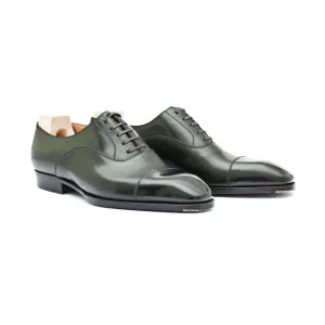 Straight toe cap Oxford with elegant double seam