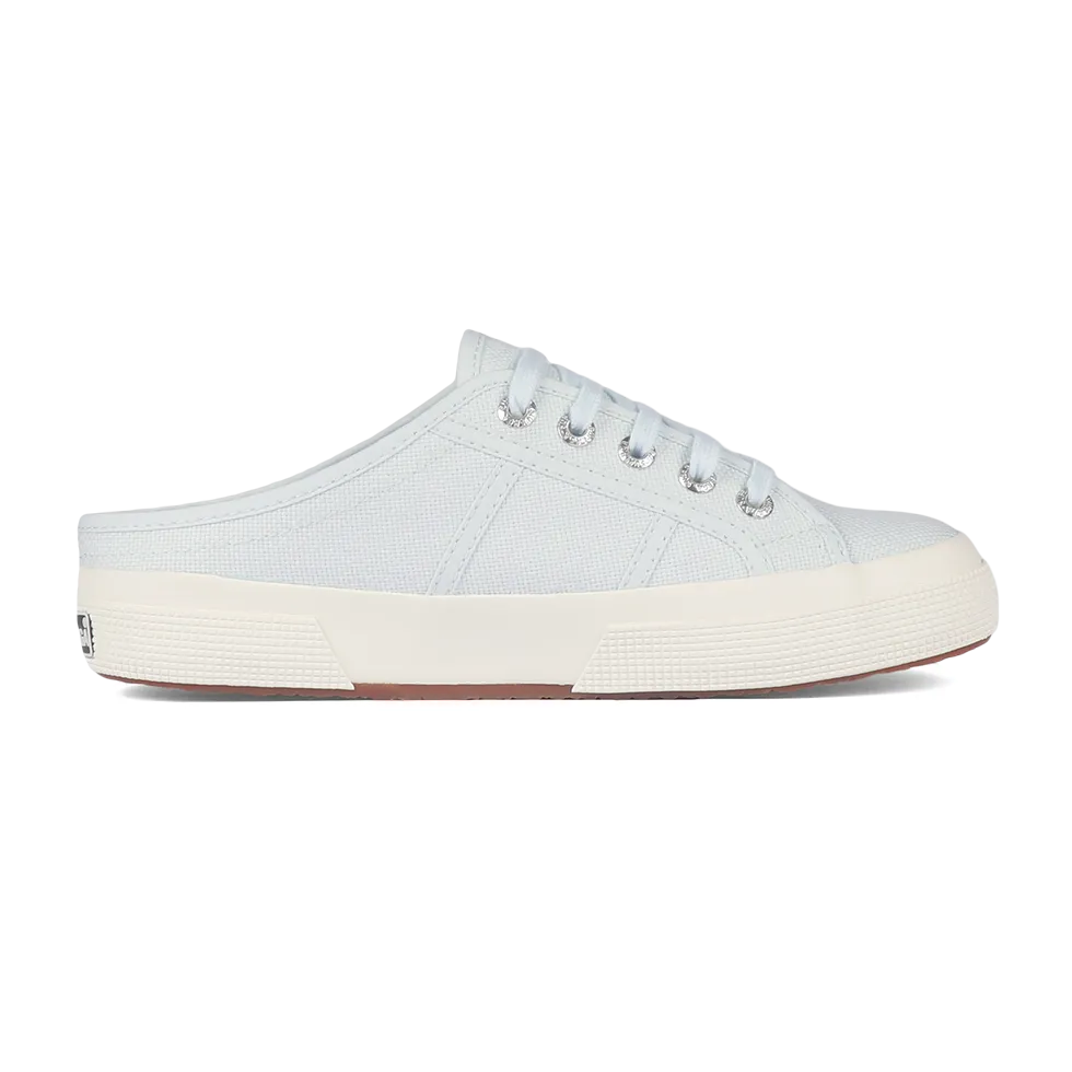 Superga 2402 Mule Azure Ice Full Avorio